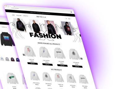 revella ecommerce website project